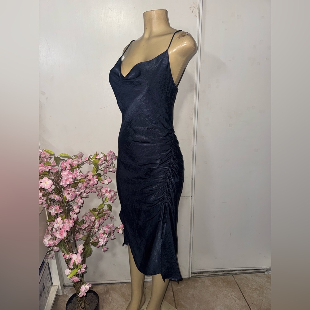 Zara Deep Blue Dress size xs - Picture 2 of 7